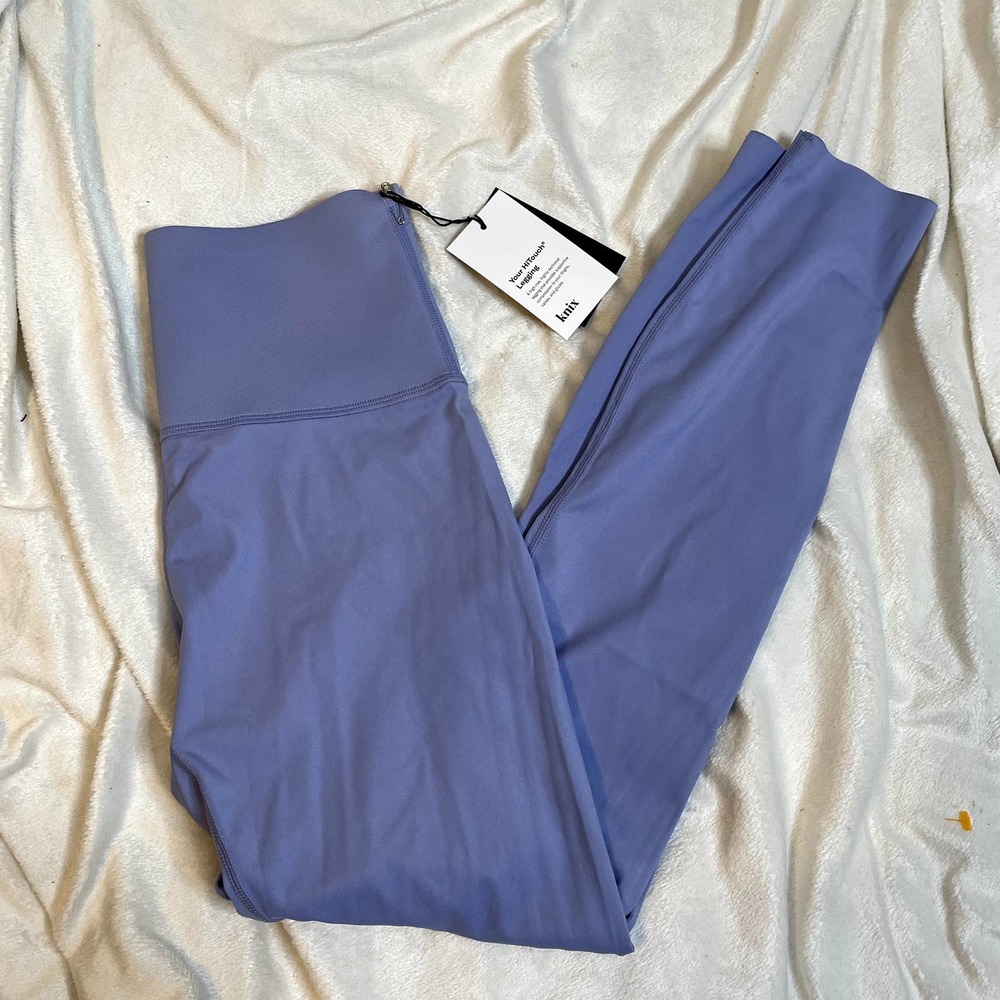 KNIX Essential Legging True Blue Small Lavender Full Length High Rise Thick Band